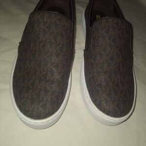 Michael Kors Dark Brown Monogram Sneakers